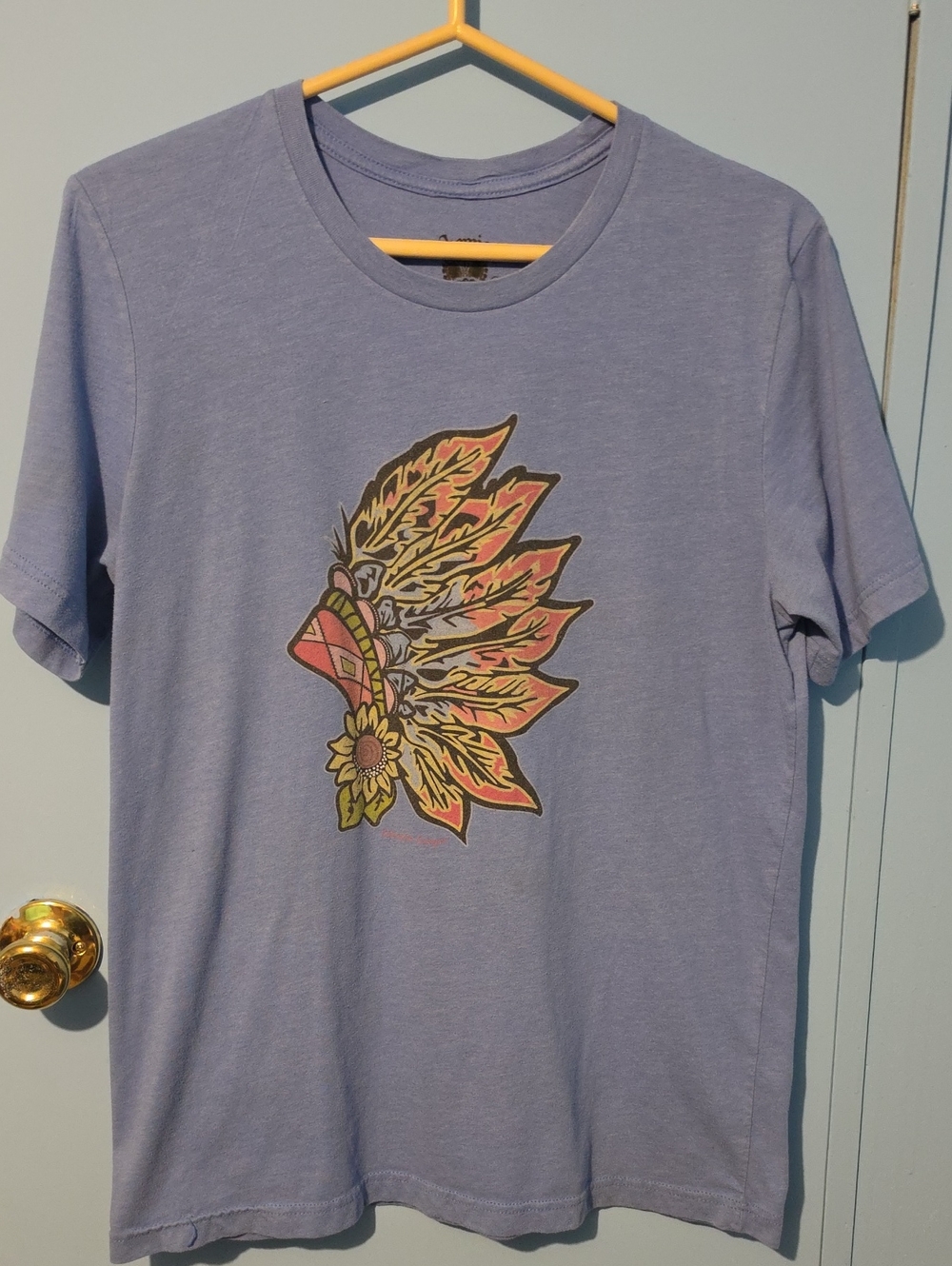 Women’s Light Purple Graphic Short Sleeve Tee